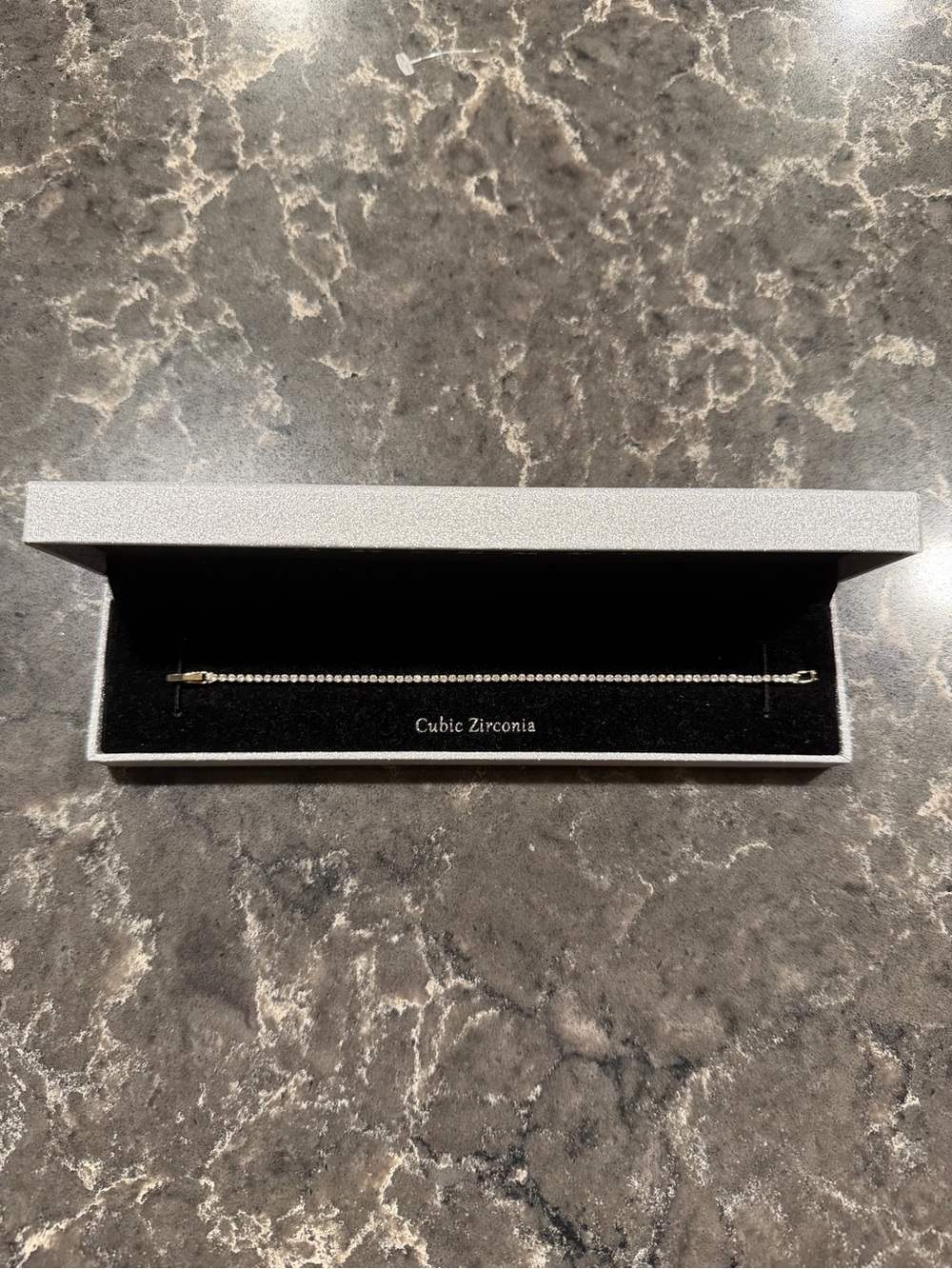 New Ariella 18k Gold Plated Cubic Zirconia Tennis Bracelet